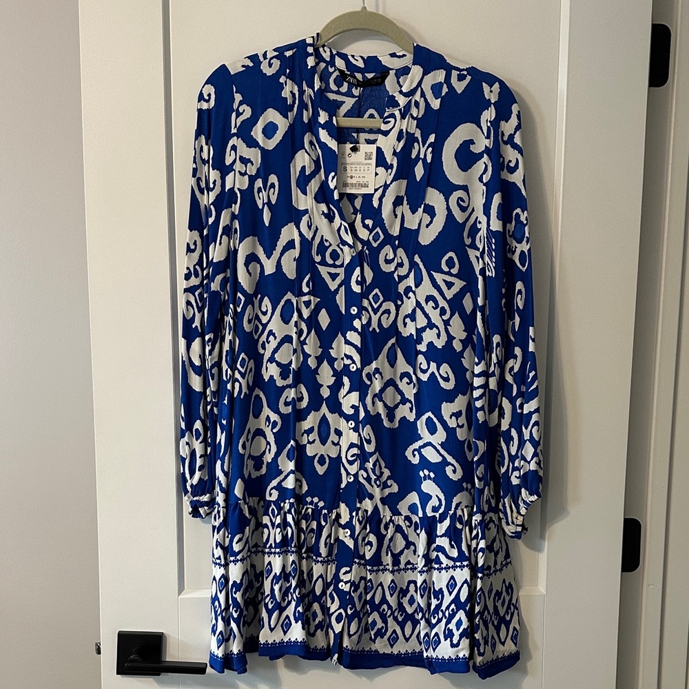 Zara Printed Mini Dress